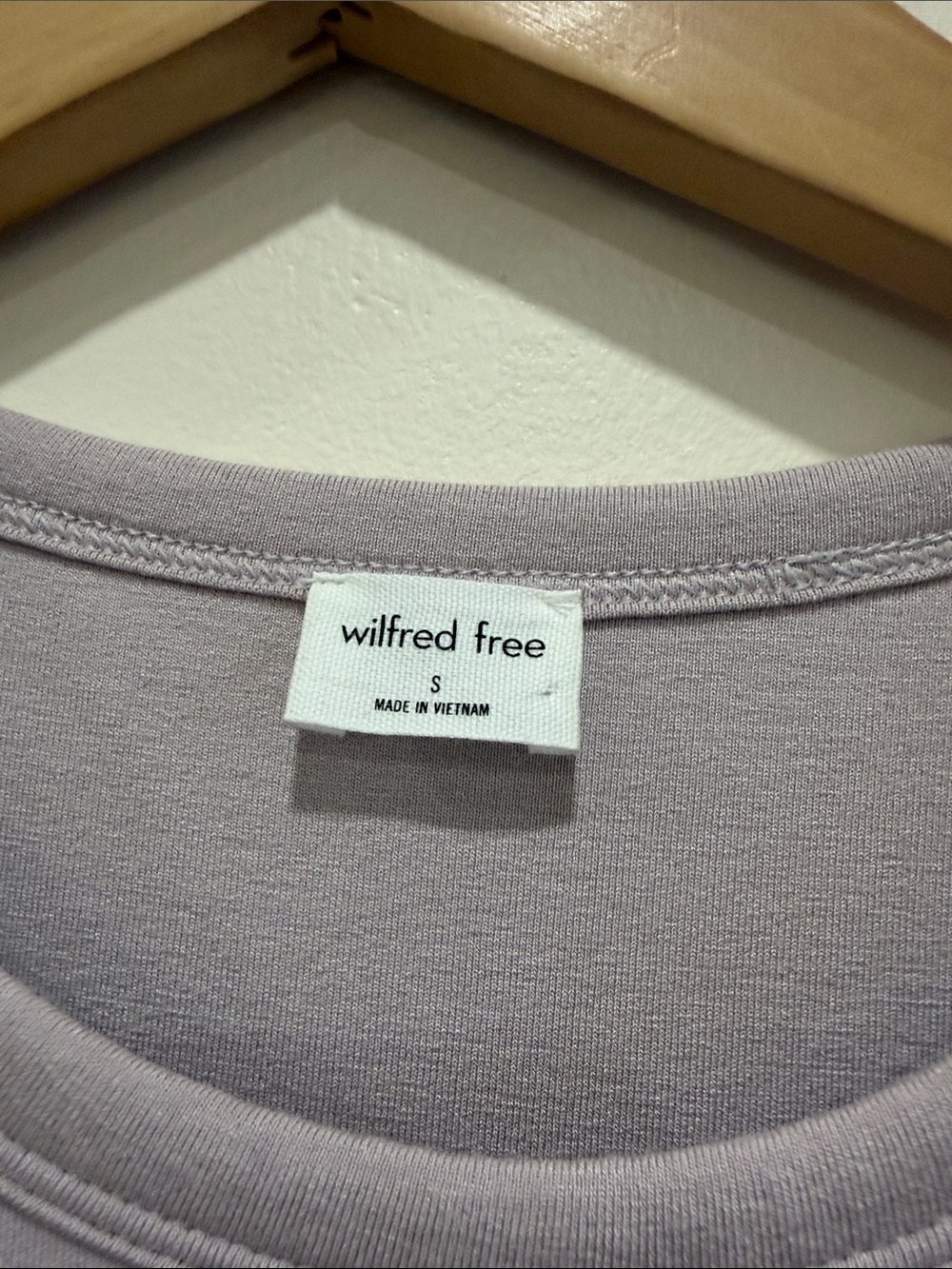 Wilfred Free Tiny TShirt Dress in Mauve Short Sleeve Bodycon Dress - Picture 3 of 8